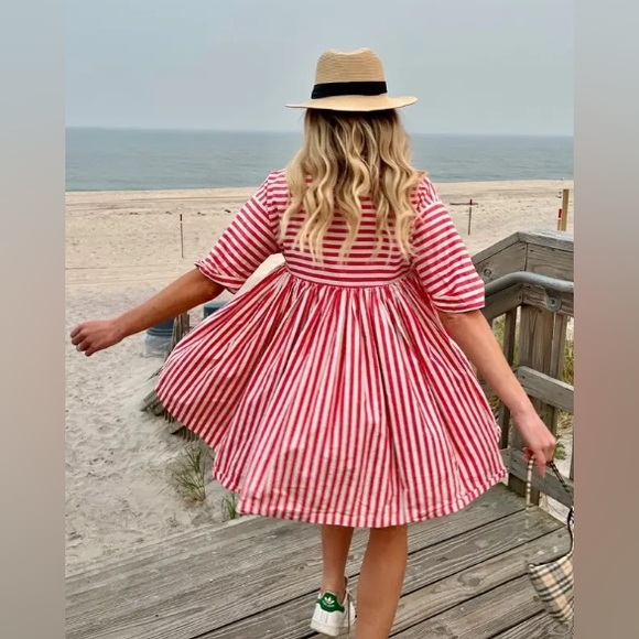 Kate Spade Julia Stripe Swing Shirtdress - Picture 6 of 6